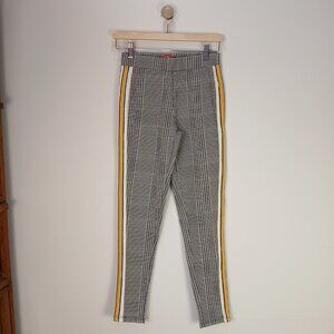 Pantalon Butterfly Maze M Femme Carreaux Bandes Jaunes / Plaid Pants Yellow Stri